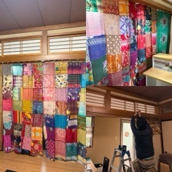 カーテン新しくなりました